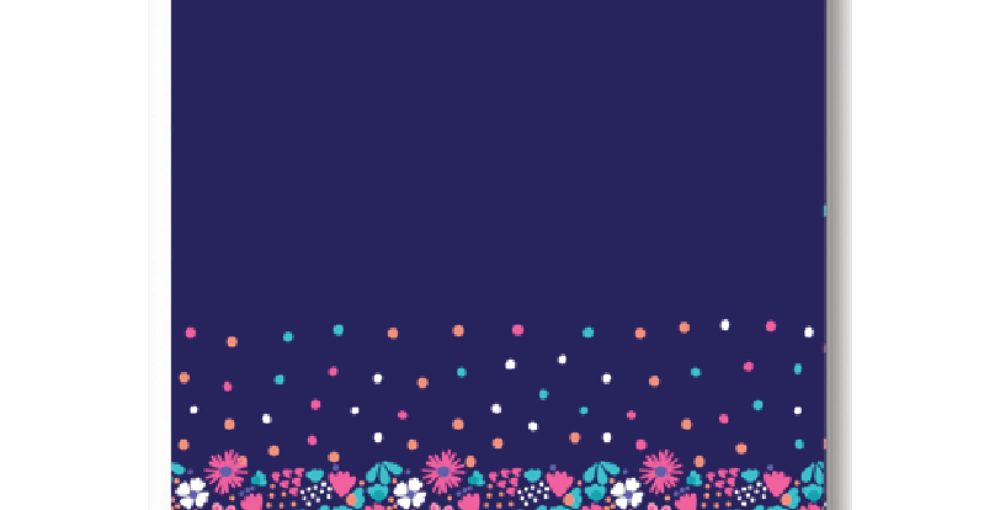 Flower Garden A5 Top Spiral Notepad