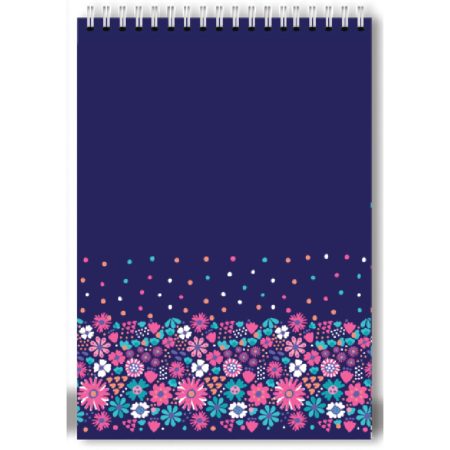 Flower Garden A5 Top Spiral Notepad