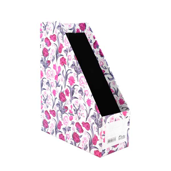 BX3971 Panther Magazine Holder Pink and Purple Front L 1