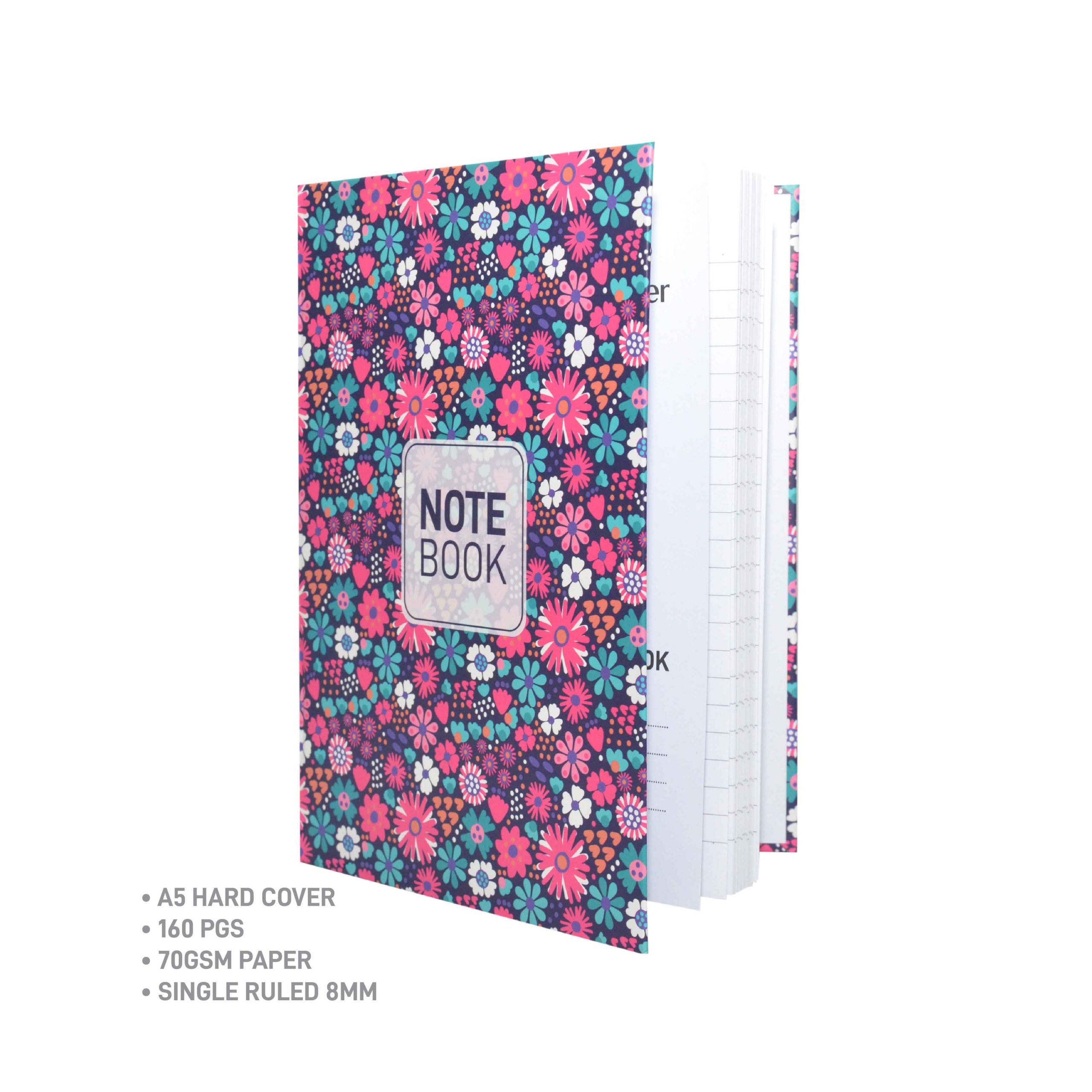 ST1410 Flower Garden A5 Diary Notebook 02 scaled