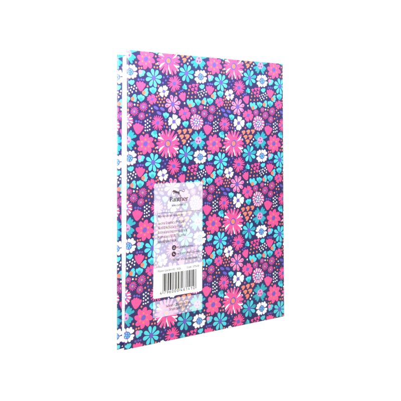 Panther flower garden diary A5 back