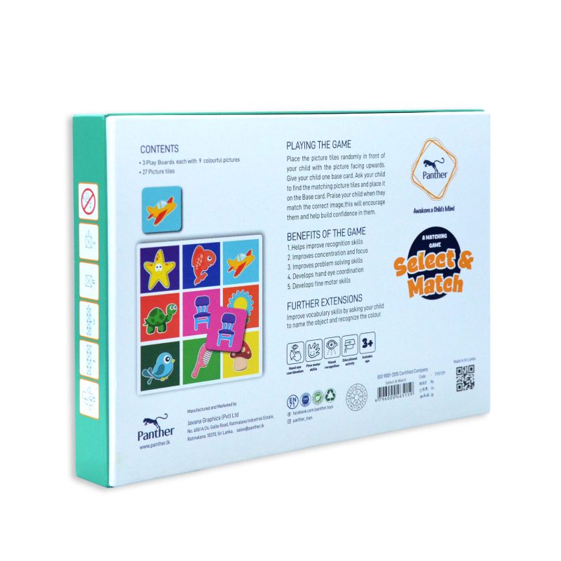 Select and Match box back