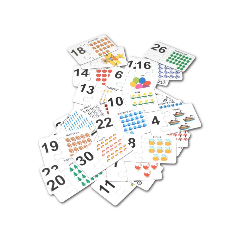 Fun With number puzzle pieces