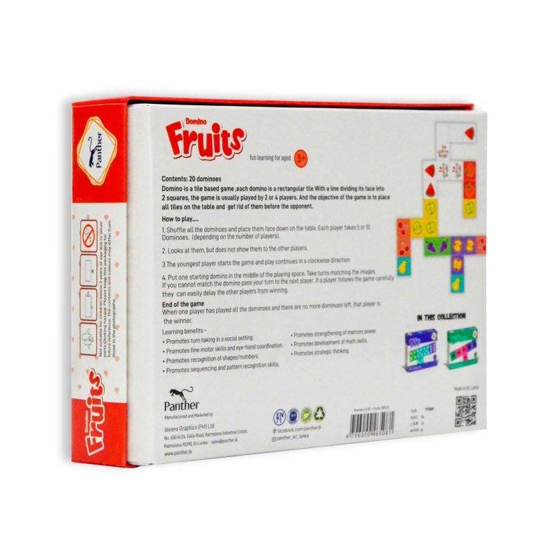 Domino LV 01 - Fruits 20PCS back