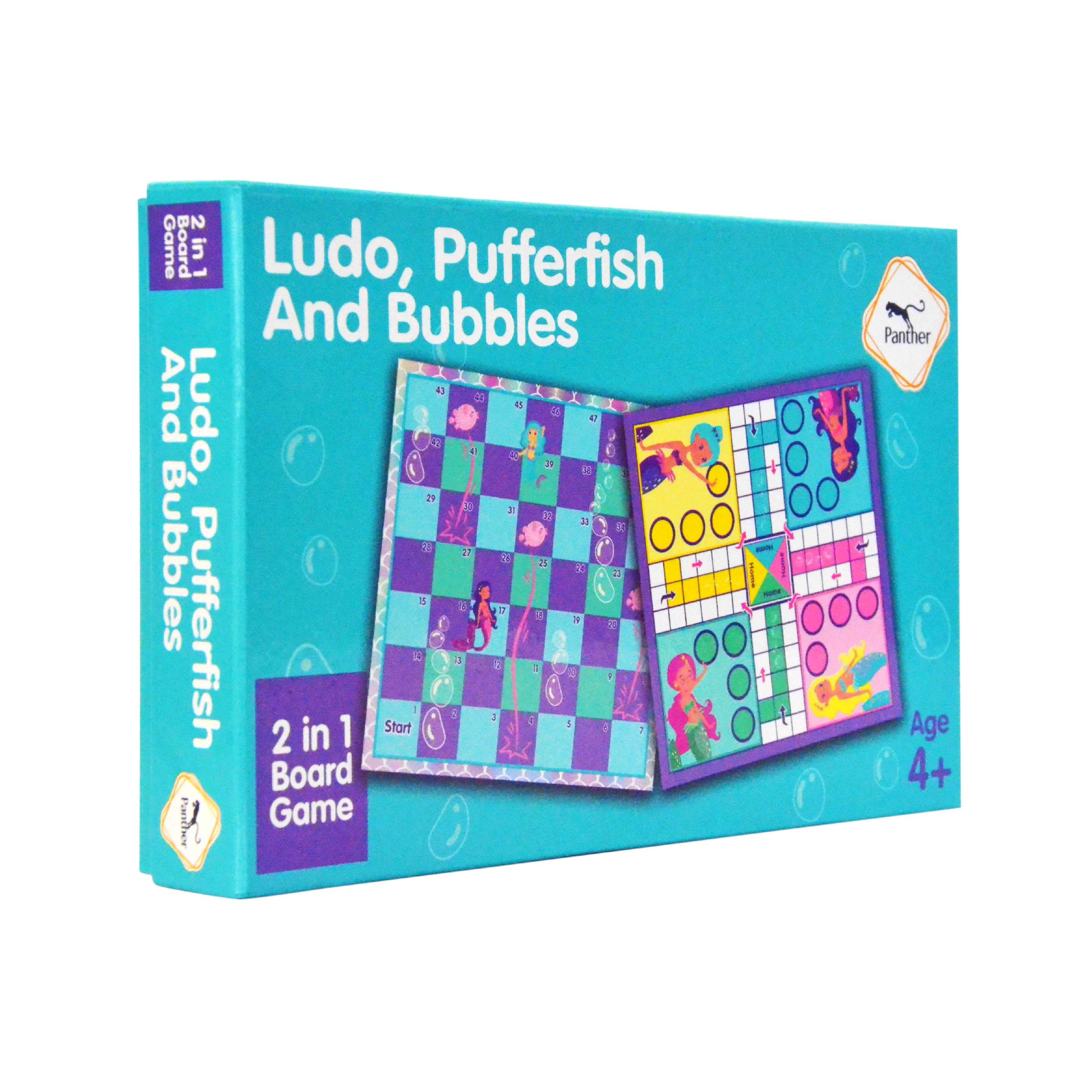 TY7535 LudoPufferfish and Bubbles 2 in 1 Board Game 01 scaled