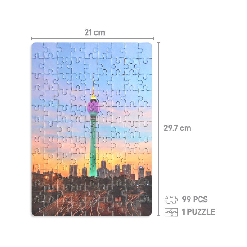 Travel Pack - Sri Lanka - Lotus Tower - 99pcs -inner with sizes