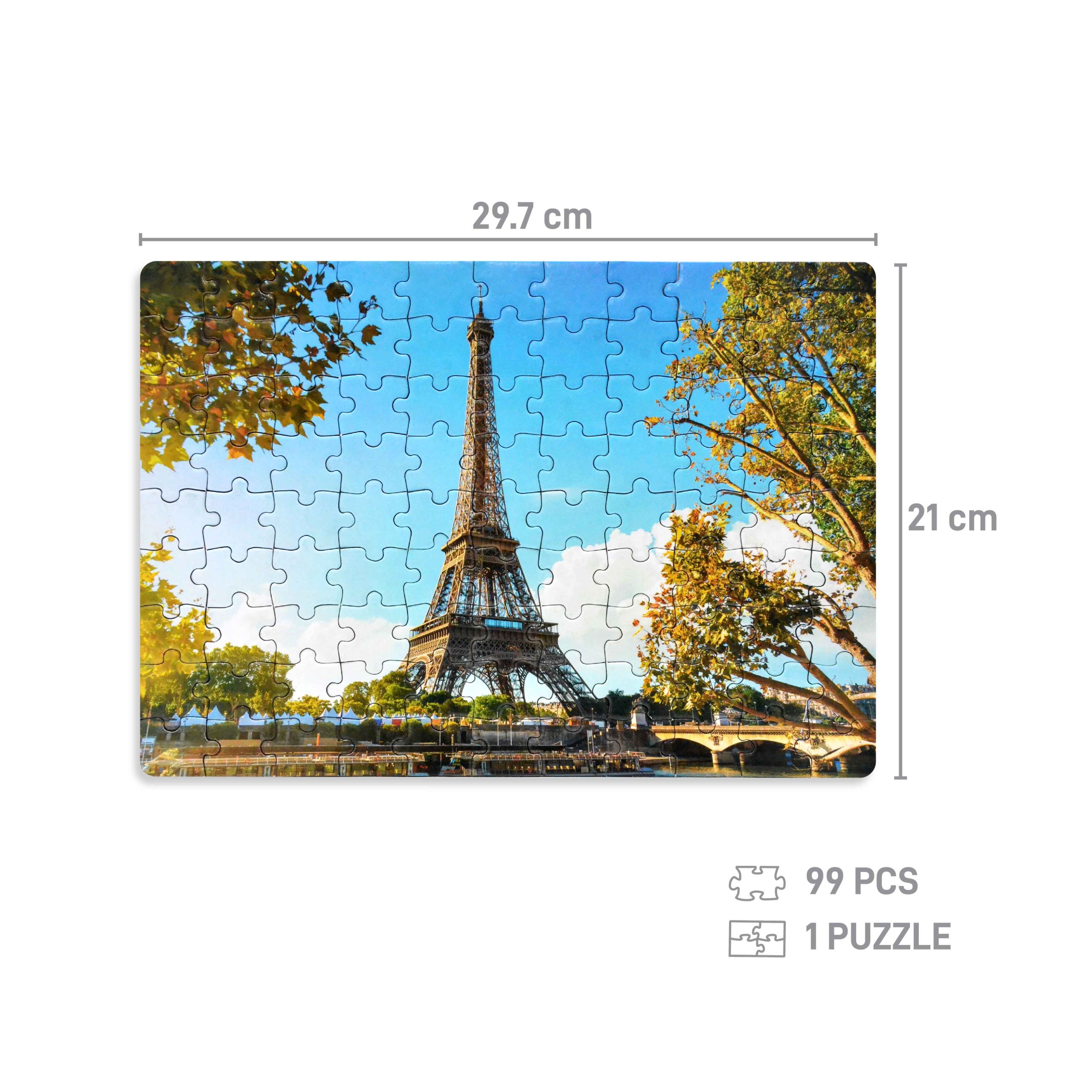 Travel Pack - France - Eiffel Tower -inner sizes