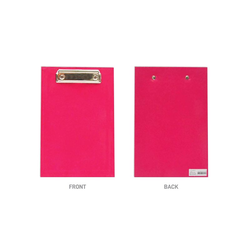 Clip Board Lami A5 Pink size side by side