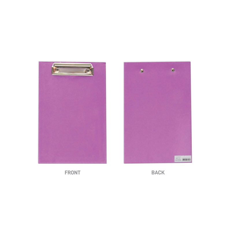 Clip Board Lami A5 Purple size side by side