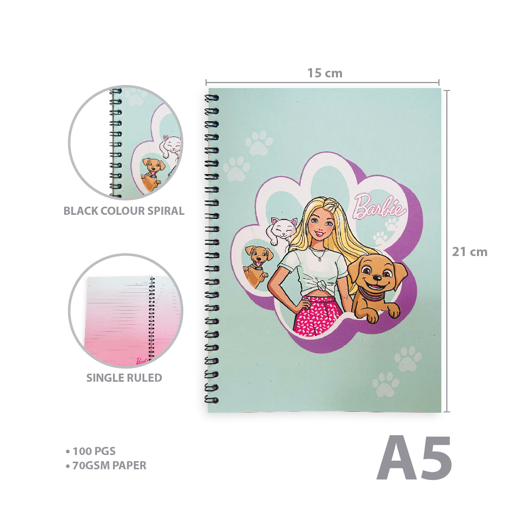 Barbie & Pets Spiral Notebook