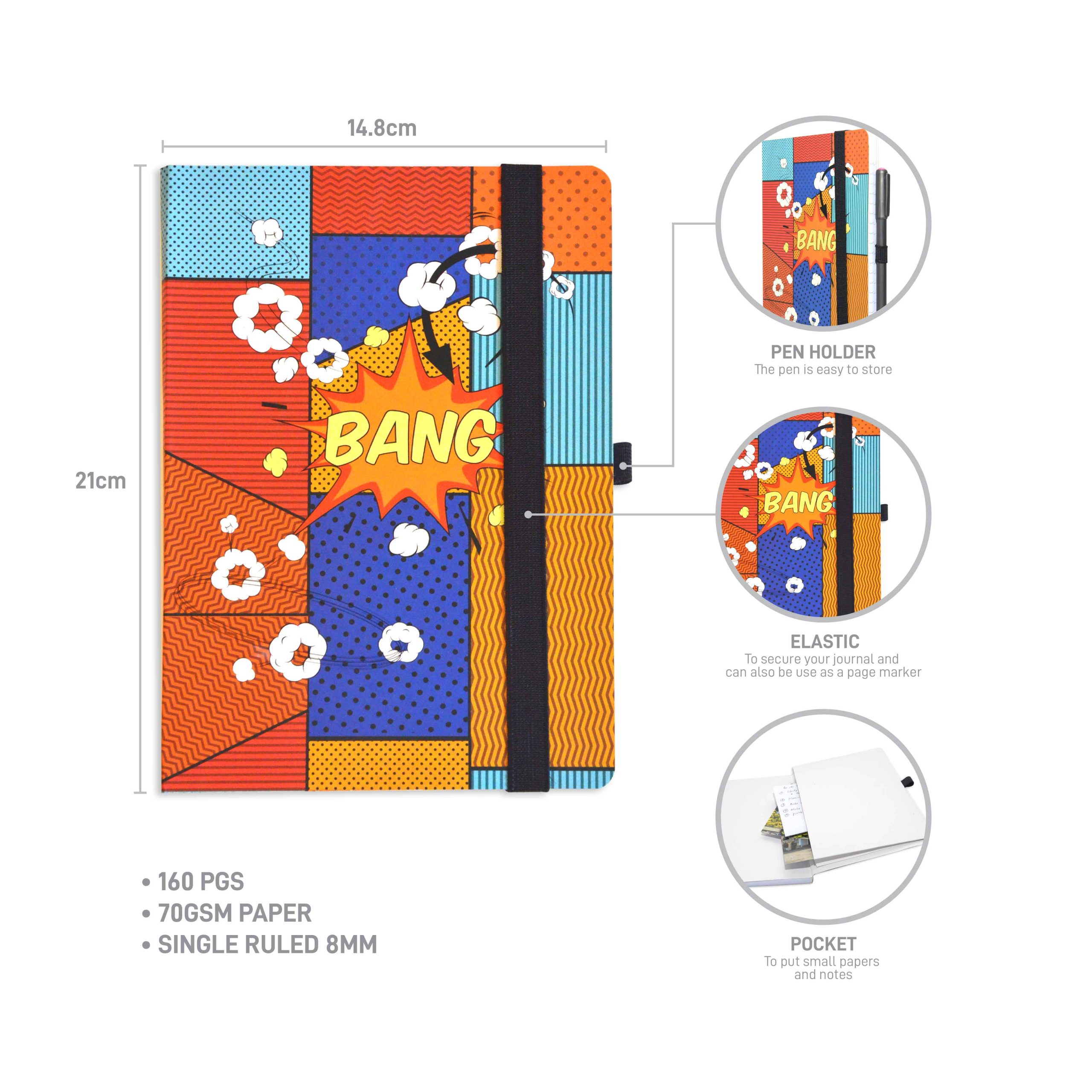 bevibe bang soft cover journal 160p
