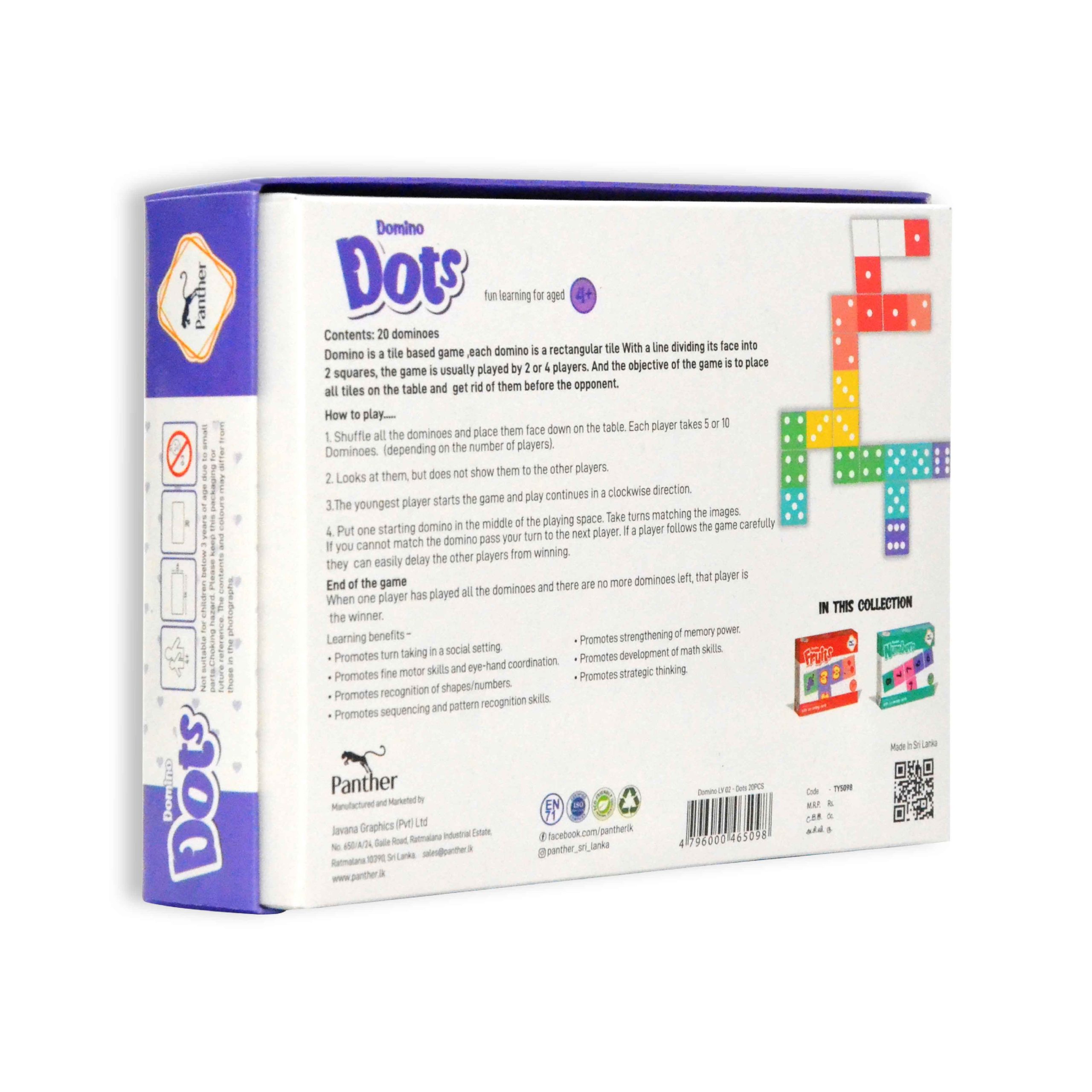 domino lv 02 dots 20pcs