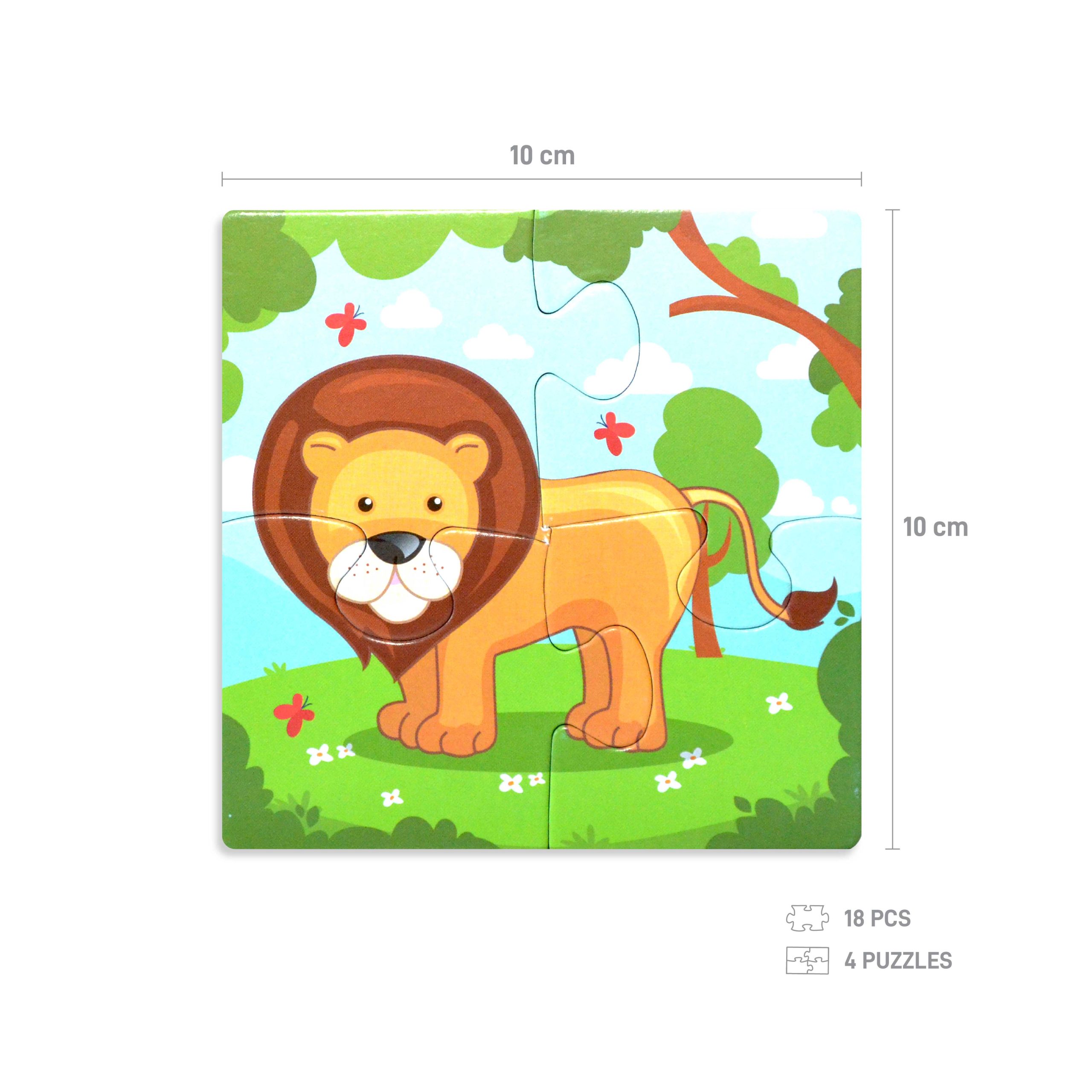 baby puzzle wild animals 4 puzzles
